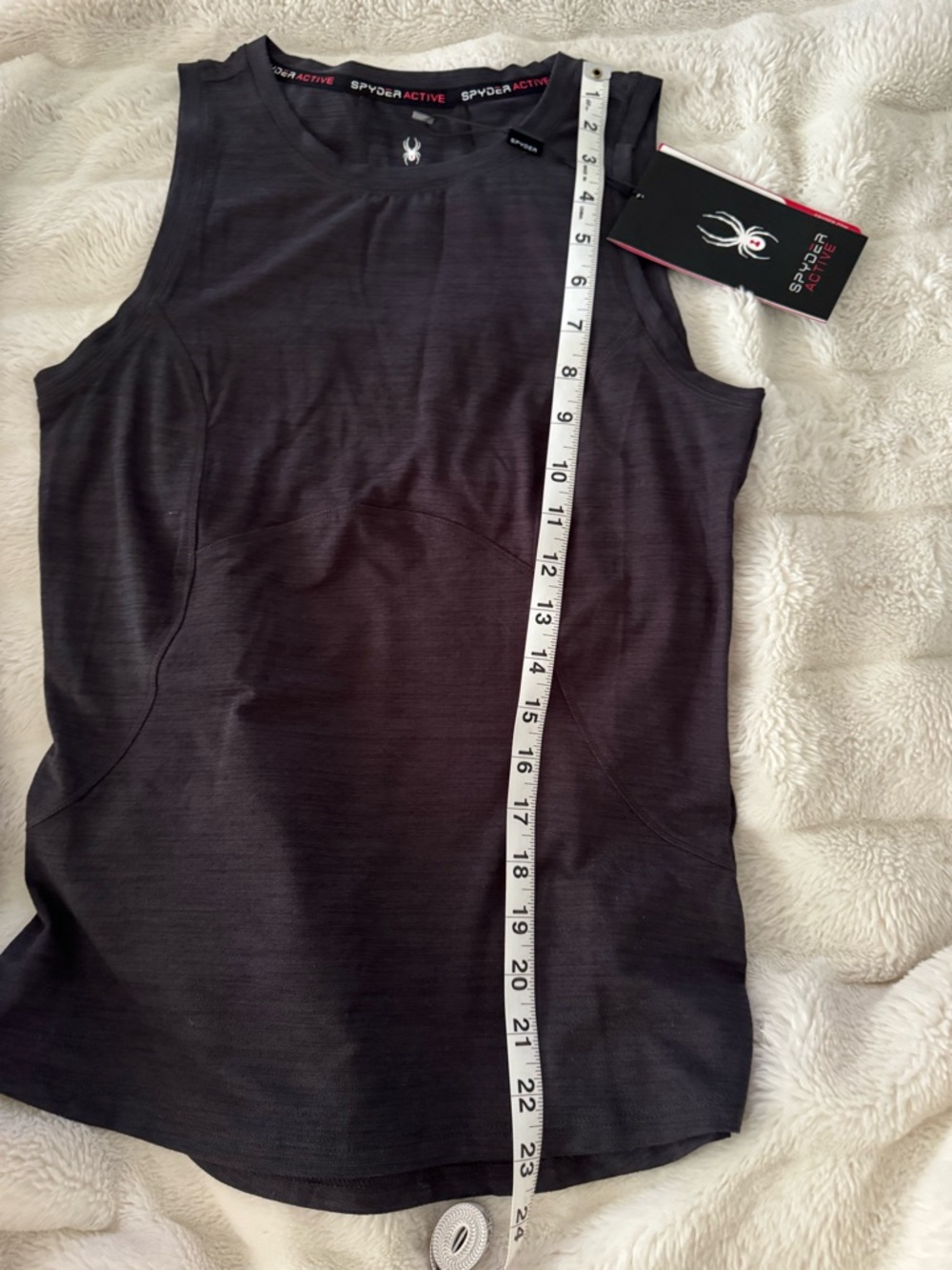 Spyder Black Sleeveless Active Tank Top - Picture 6 of 9